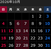 来月のカレンダー